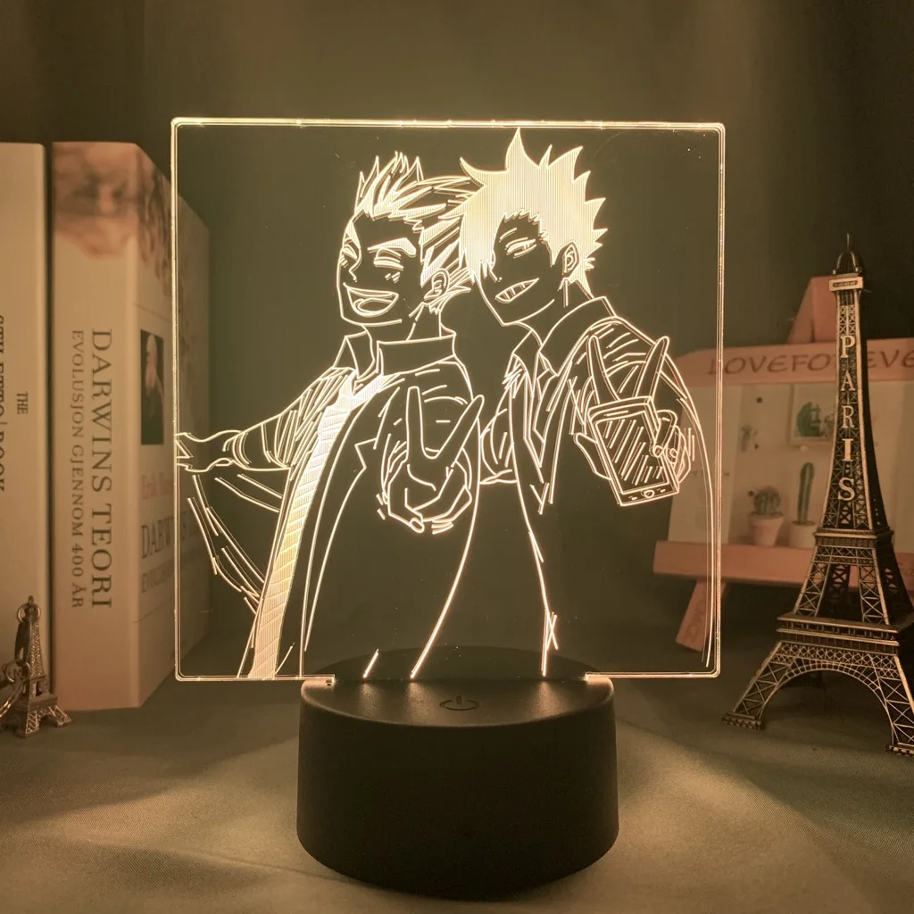 Аниме светильник ПА Haikyuu фигурка Kotaro Bokuto для детской спальни Декор 3D лампа Манга подарок на день рождения меняющий цвет ночник
Аниме светильник ПА Haikyuu фигурка Kotaro Bokuto для детской спальни Декор 3D лампа Манга подарок на день рождения меняющий цвет ночник