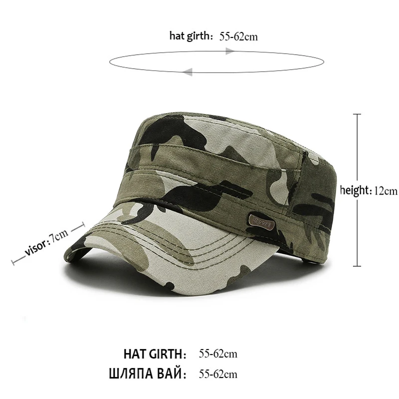 Fashion Men's Latest Outdoor Camouflage Military Caps Ladies Sports Caps Adjustable Sun Protection Hats Father Hats Trucker Hats
Fashion Men's Latest Outdoor Camouflage Military Caps Ladies Sports Caps Adjustable Sun Protection Hats Father Hats Trucker Hats