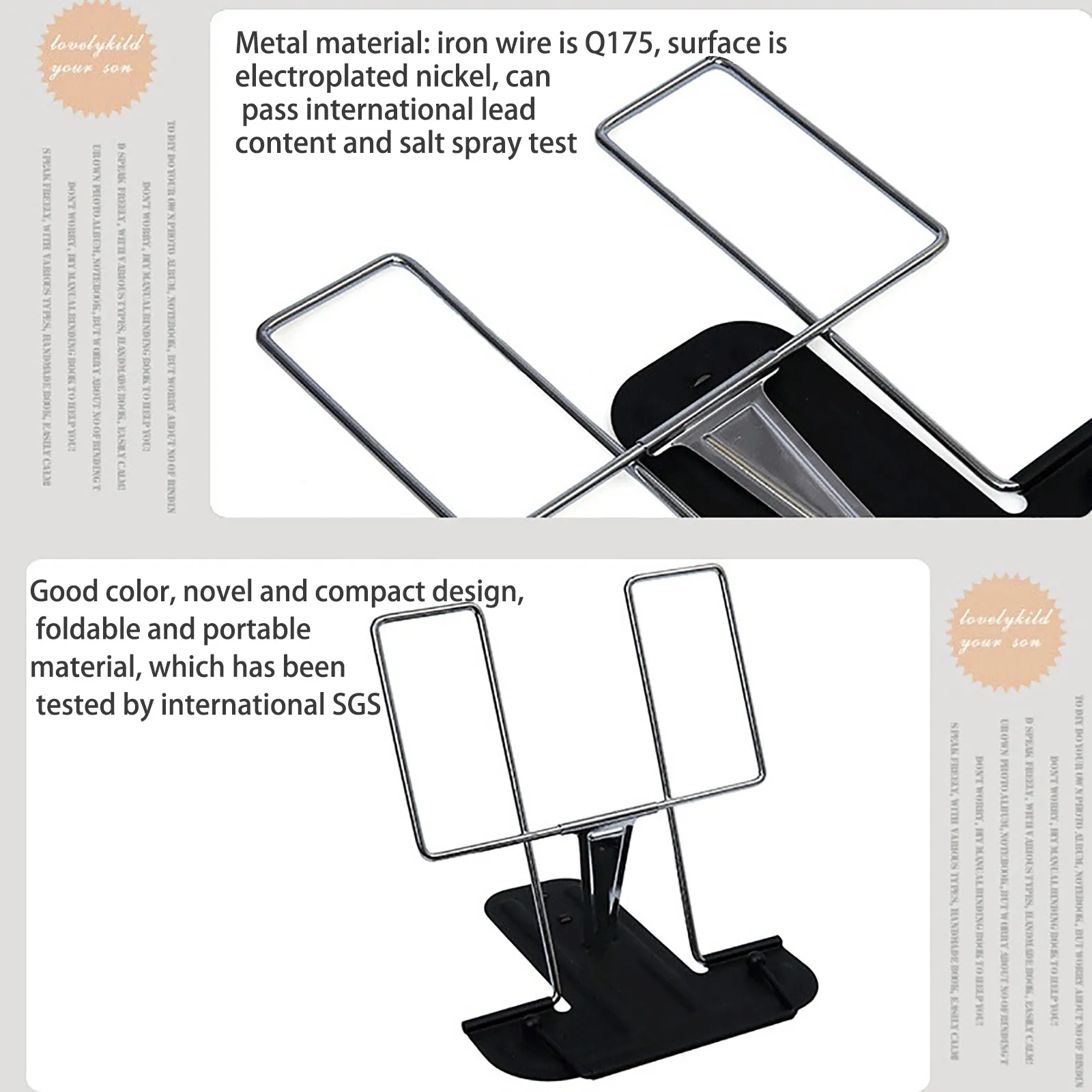 1Pcs Book holder reading stand foldable reading stand Tablet Stand magazine holder
1Pcs Book holder reading stand foldable reading stand Tablet Stand magazine holder