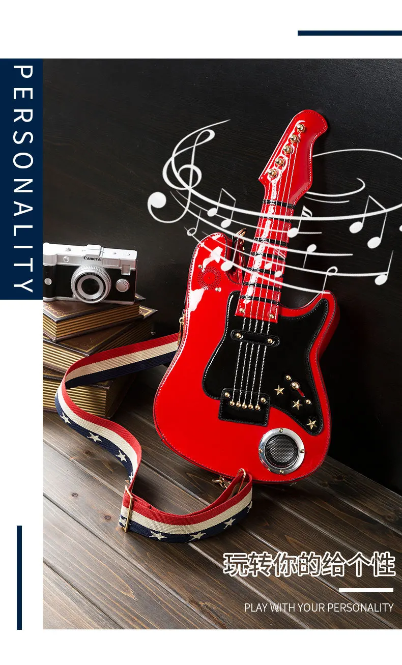 Guitar Shaped Women Bags With Bluetooth Speaker Multimedia Player Radio Ladies Genuine Leather CrossBody Messenger Shoulder Bag
Guitar Shaped Women Bags With Bluetooth Speaker Multimedia Player Radio Ladies Genuine Leather CrossBody Messenger Shoulder Bag