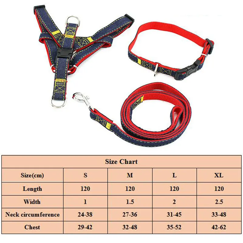 New High Quality collar stereotyped rope Wear-resisting denim sewn Traction Rope Chest straps Collar Set Harnesses For Big Dogs
New High Quality collar stereotyped rope Wear-resisting denim sewn Traction Rope Chest straps Collar Set Harnesses For Big Dogs