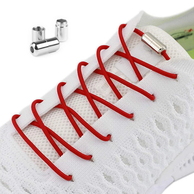 1 Pair Elastic Shoelaces Lock Fast No Tie Shoelace Adults and Children Fashion Convenient Lazy Laces Sneakers Round Metal
1 Pair Elastic Shoelaces Lock Fast No Tie Shoelace Adults and Children Fashion Convenient Lazy Laces Sneakers Round Metal