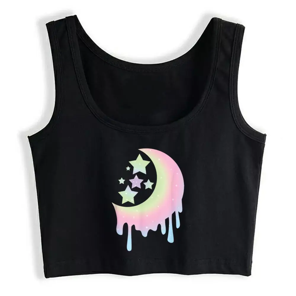 Crop Top Female Pastel Goth Kawaii Moon And Stars Nu Goth Soft Funny White Cotton Tops Women
Crop Top Female Pastel Goth Kawaii Moon And Stars Nu Goth Soft Funny White Cotton Tops Women