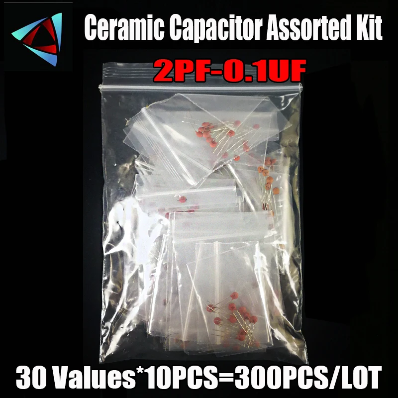 300pcs/lot 50V 2PF-0.1UF 30 valuesX10pcs ceramic capacitor Assorted Kit Electronic Components Package 2pF 30pF 100pF 1nF 10nF
300pcs/lot 50V 2PF-0.1UF 30 valuesX10pcs ceramic capacitor Assorted Kit Electronic Components Package 2pF 30pF 100pF 1nF 10nF