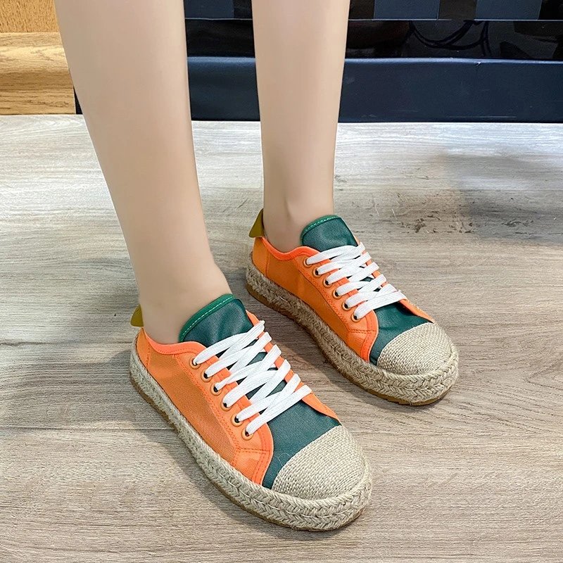 Summer Linen Flat Shoes Women Platform Breathable Fisherman Shoes Ladies Soft Casual Leisure Shoes Lace Up Canvas Shoes
Summer Linen Flat Shoes Women Platform Breathable Fisherman Shoes Ladies Soft Casual Leisure Shoes Lace Up Canvas Shoes