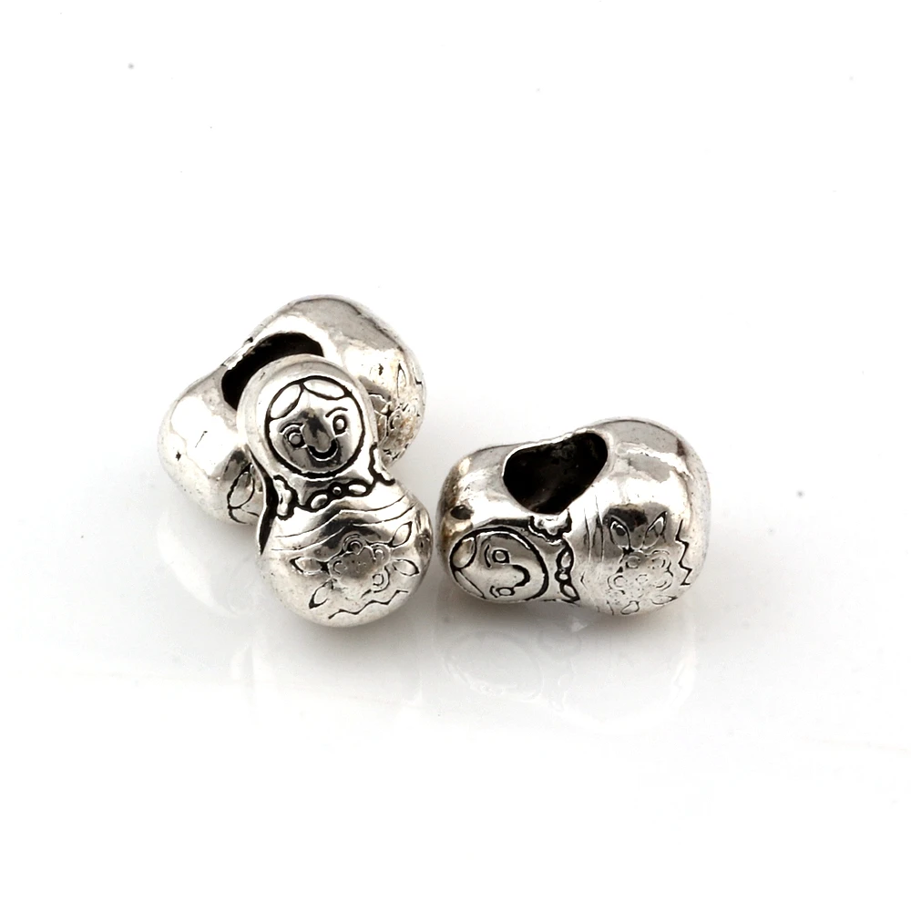 12Pcs Alloy Russian Doll Large Hole Spacer Beads For Jewelry Making DIY Accessories 8X12.8X9mm D-77
12Pcs Alloy Russian Doll Large Hole Spacer Beads For Jewelry Making DIY Accessories 8X12.8X9mm D-77