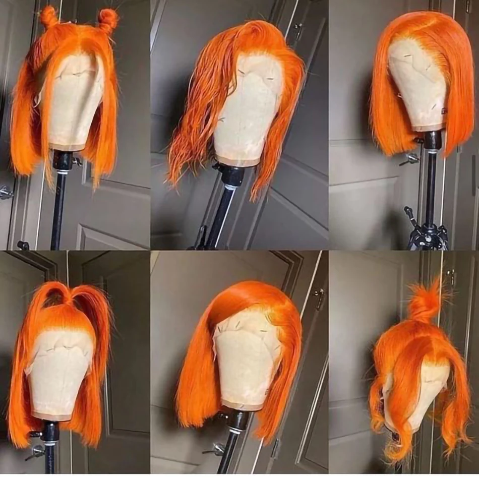 Bob Wig Orange Lace Front Wig 13x4 Lace Front Wigs For Women Malaysia Human Hair Wig Ginger 4x4 Short Bob Closure Wig Remy Hair
Bob Wig Orange Lace Front Wig 13x4 Lace Front Wigs For Women Malaysia Human Hair Wig Ginger 4x4 Short Bob Closure Wig Remy Hair