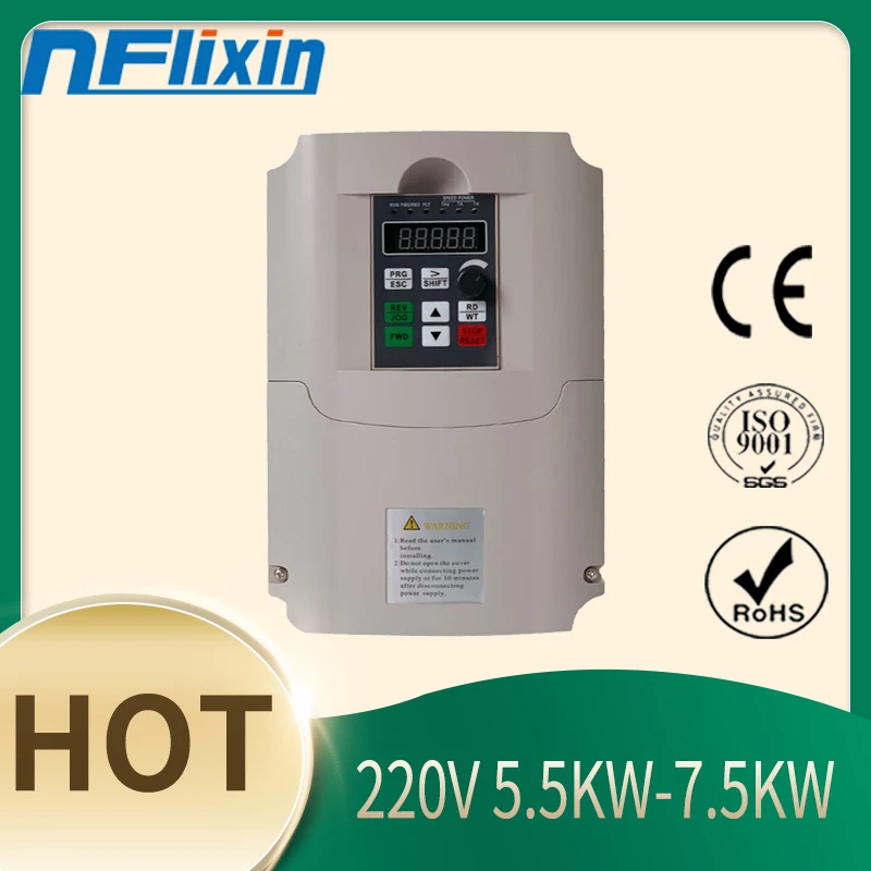 VFD 4Kw VFD Variable Frequency Drive/ Motor Drive Inverter Converter for CNC Router Milling Machine Spindle Motor Speed Control
VFD 4Kw VFD Variable Frequency Drive/ Motor Drive Inverter Converter for CNC Router Milling Machine Spindle Motor Speed Control