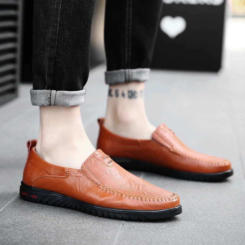 2019 Shoes Men Genuine Leather Comfortable Men Casual Shoes Mans Footwear Loafers Light Slip On Lazy Shoes Zapatillas Hombre
2019 Shoes Men Genuine Leather Comfortable Men Casual Shoes Mans Footwear Loafers Light Slip On Lazy Shoes Zapatillas Hombre