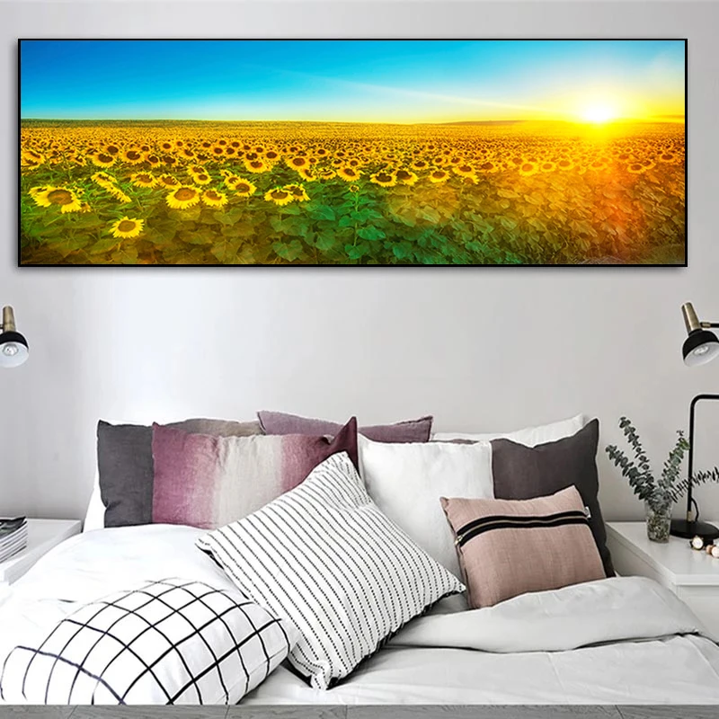 Nordic HD Sunflower Sunrise Landscape Oil Painting on Canvas Posters and Prints Wall Art Pictures Cuadros for Living Room Decor
Nordic HD Sunflower Sunrise Landscape Oil Painting on Canvas Posters and Prints Wall Art Pictures Cuadros for Living Room Decor