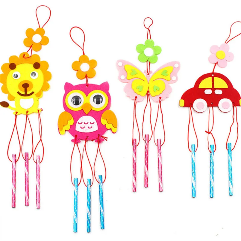 4Pcs/set Children DIY Wind Chimes Handmade Craft Toy Kits Wind Bell Arts Cartoon Hangings Stickers Kids Windbell Toys For Girls
4Pcs/set Children DIY Wind Chimes Handmade Craft Toy Kits Wind Bell Arts Cartoon Hangings Stickers Kids Windbell Toys For Girls