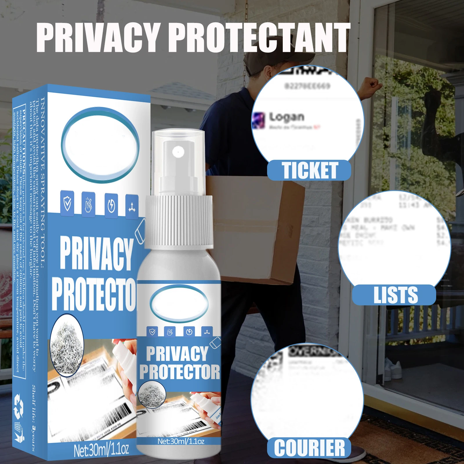 Privacy Guard Thermal Paper Privacy Eraser Identity Protection Security Stamp Stationery for Express Home Office Desk MU8669
Privacy Guard Thermal Paper Privacy Eraser Identity Protection Security Stamp Stationery for Express Home Office Desk MU8669