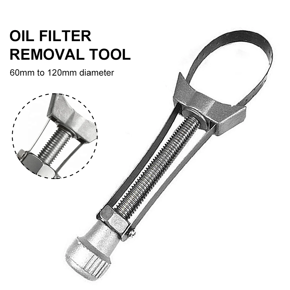 Car Auto Oil Filter Wrench Removal Tool Cap Spanner Strap Wrench 60mm To 120mm Diameter Adjustable Repair Tool Accessories
Car Auto Oil Filter Wrench Removal Tool Cap Spanner Strap Wrench 60mm To 120mm Diameter Adjustable Repair Tool Accessories