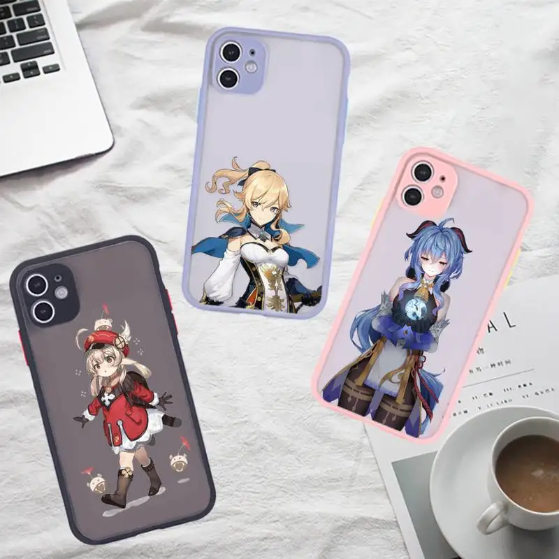 Genshin impact Phone Case For iPhone 12 11 Mini Pro XR XS Max 7 8 Plus X Matte transparent Gray Back Cover
Genshin impact Phone Case For iPhone 12 11 Mini Pro XR XS Max 7 8 Plus X Matte transparent Gray Back Cover