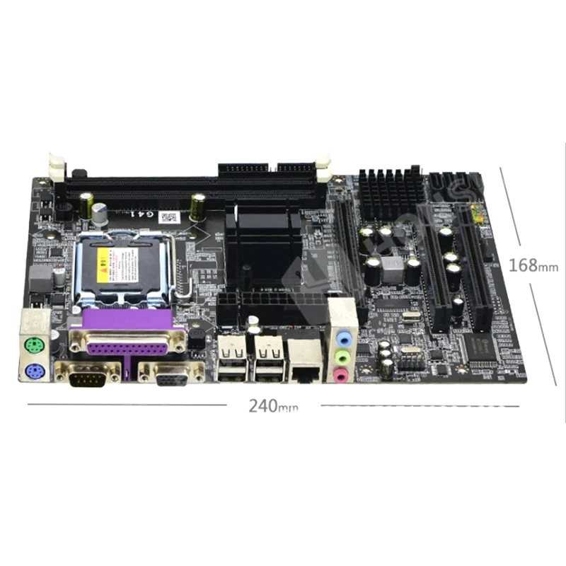 Материнская плата G41 для настольного компьютера Ddr3 двухканальная 8G USB 2 0 Sata