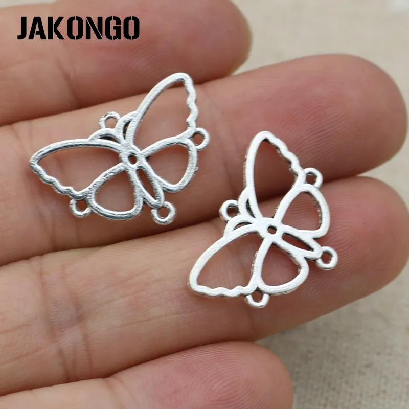 30PCS Antique Silver Plated Butterfly Connectors for Jewelry Making Bracelet Findings Accessories DIY Handmade Craft 17x23mm 
30PCS Antique Silver Plated Butterfly Connectors for Jewelry Making Bracelet Findings Accessories DIY Handmade Craft 17x23mm