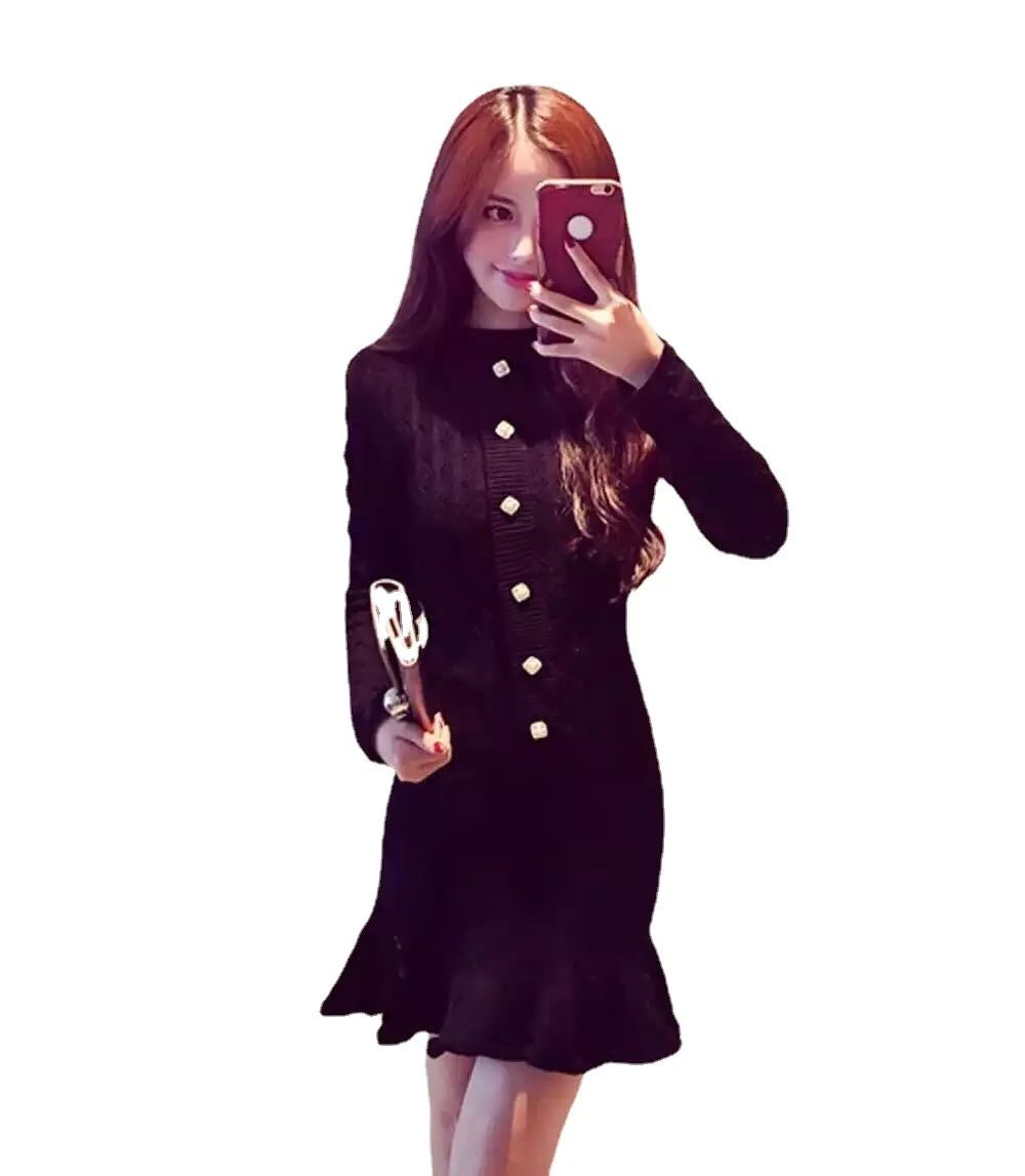 in the spring and autumn women's French knitting dress cultivate morality fishtail package hip dress 6440
in the spring and autumn women's French knitting dress cultivate morality fishtail package hip dress 6440