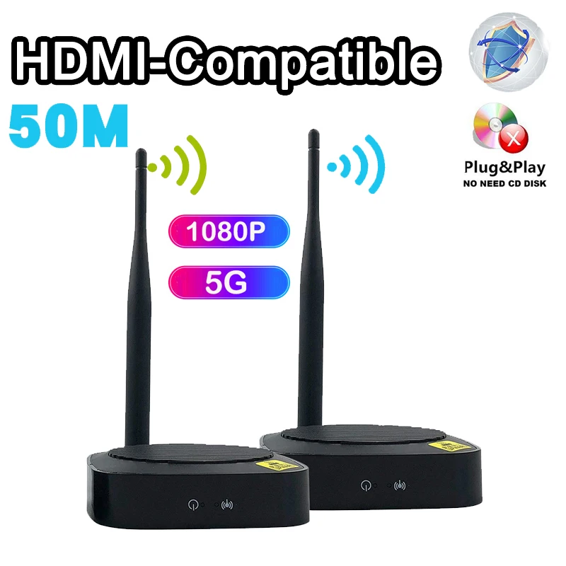 Беспроводной HDMI-приемник, 5,8 ГГц, 50 м, приемник-передатчик Full HD 1080P 5G, аудио-и видеоприемник TX RX, Plug and play для телевизора
Беспроводной HDMI-приемник, 5,8 ГГц, 50 м, приемник-передатчик Full HD 1080P 5G, аудио-и видеоприемник TX RX, Plug and play для телевизора