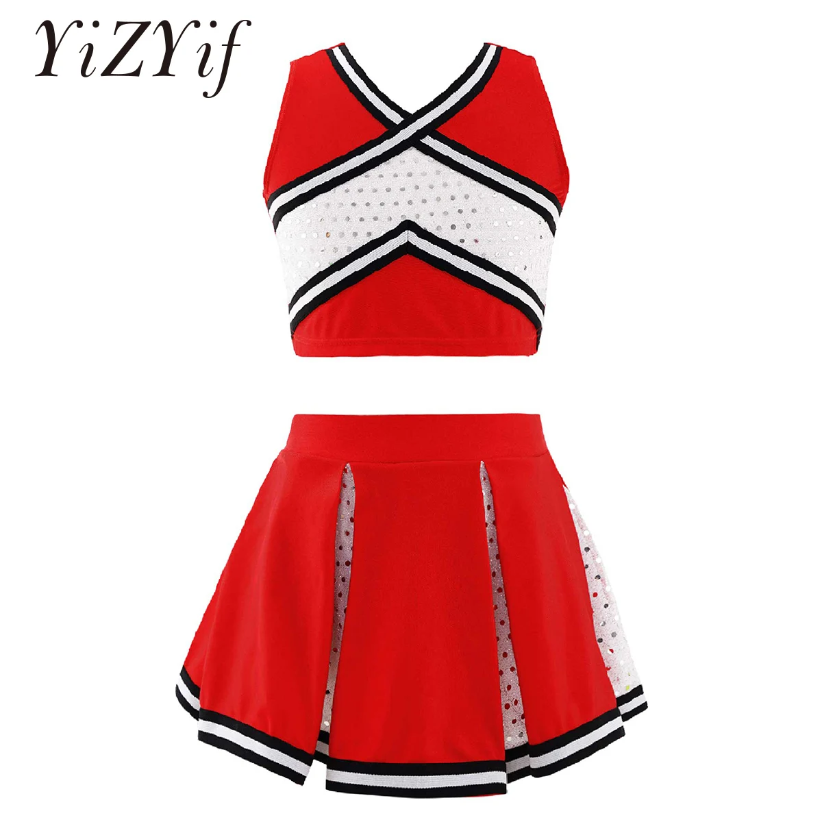 Children Kids Girls Cheerleader Costume School Girls Cheer Costume Outfit for Carnival Party Halloween Cosplay Dress Up Clothes
Children Kids Girls Cheerleader Costume School Girls Cheer Costume Outfit for Carnival Party Halloween Cosplay Dress Up Clothes