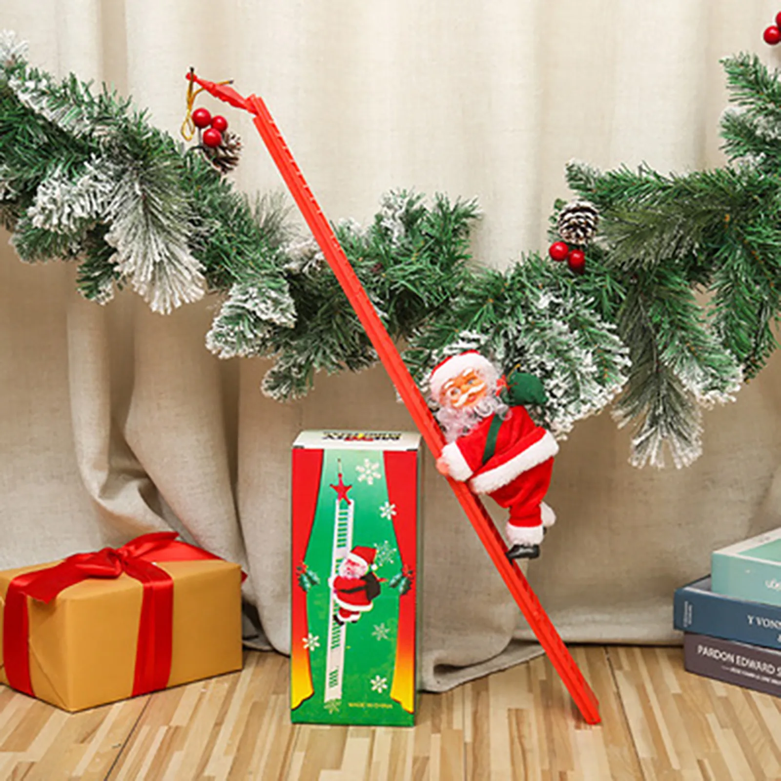 2022 Gift Electric Climbing Ladder Santa Claus Children's Gift Toys Christmas Ornament For Home Christmas Tree Hanging Decor #40
2022 Gift Electric Climbing Ladder Santa Claus Children's Gift Toys Christmas Ornament For Home Christmas Tree Hanging Decor #40