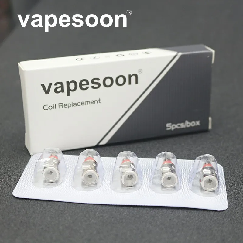 5pcs High Quality vapesoon Replacement Coil with Mesh 0.6ohm/Regular 1.2ohm for Artery PAL 2 Pod Kit/ PAL II Coil 
5pcs High Quality vapesoon Replacement Coil with Mesh 0.6ohm/Regular 1.2ohm for Artery PAL 2 Pod Kit/ PAL II Coil