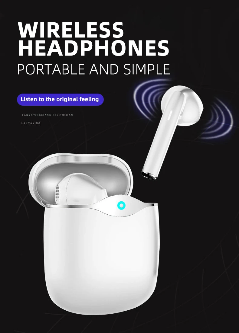 TWS wireless bluetooth headphones sports earbuds waterproof earphone for Iphone Huawei Xiaomi Oppo touch control music headset
TWS wireless bluetooth headphones sports earbuds waterproof earphone for Iphone Huawei Xiaomi Oppo touch control music headset