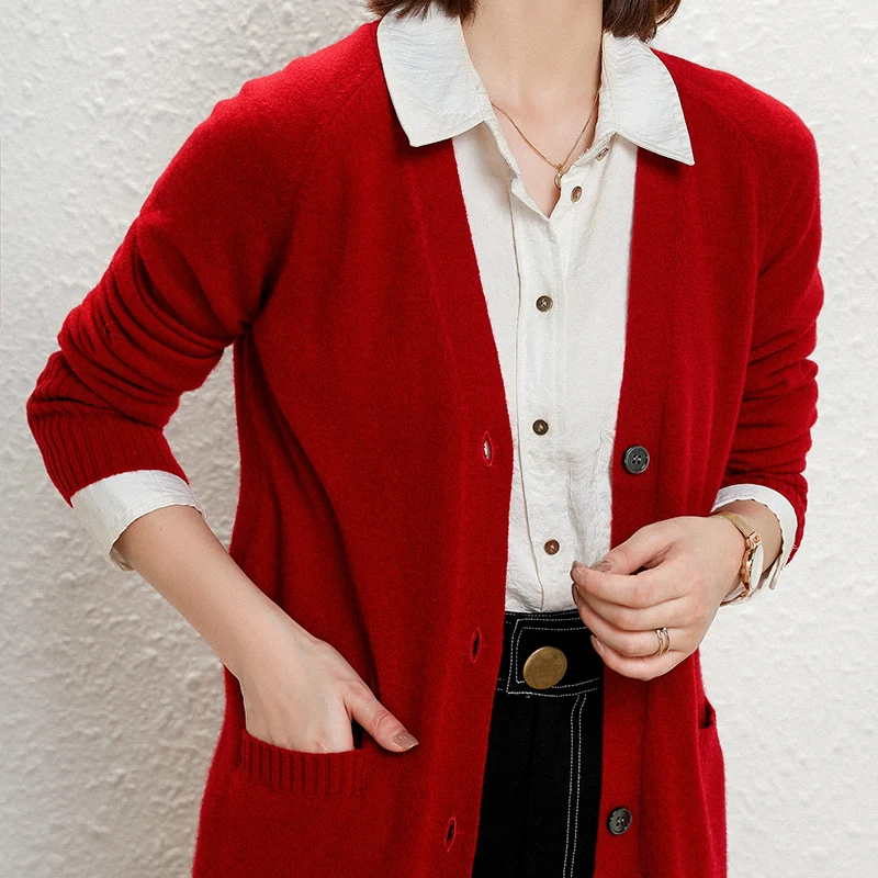 New women's coat cashmere long knitted cardigan solid color O-neck loose coat Korean casual wool coat 2020 women's coat
New women's coat cashmere long knitted cardigan solid color O-neck loose coat Korean casual wool coat 2020 women's coat