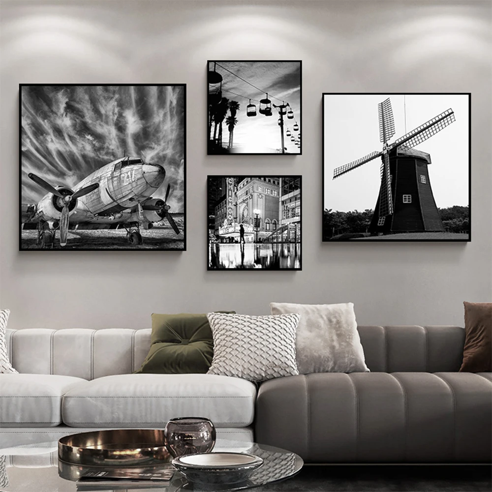 Windmill Canvas Print Painting Nordic Wall Art Black White Landscape Poster Modern Decorative Picture for Living Room Home Decor
Windmill Canvas Print Painting Nordic Wall Art Black White Landscape Poster Modern Decorative Picture for Living Room Home Decor
