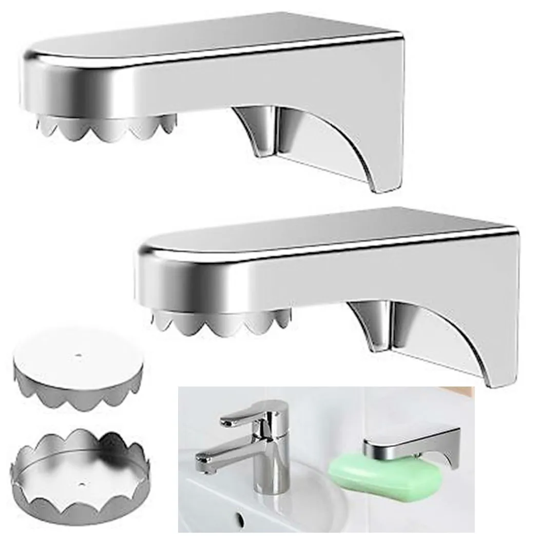 2PCS Stainless Steel Adhesive Bath Magnetic Soap Holder WallMounted Storage Rack Sponge Container Free Rustproof Sponge Holder
2PCS Stainless Steel Adhesive Bath Magnetic Soap Holder WallMounted Storage Rack Sponge Container Free Rustproof Sponge Holder