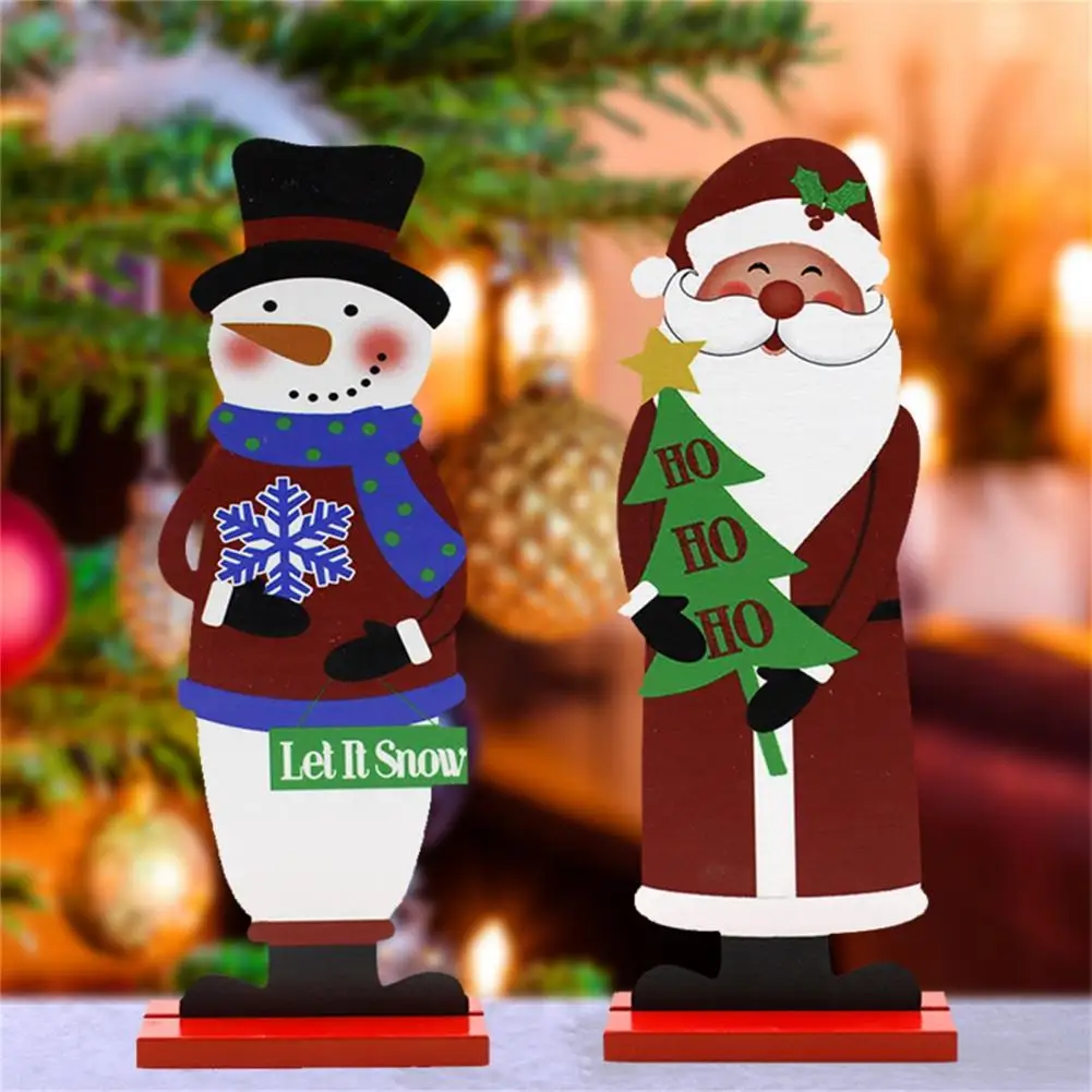 Christmas Ornaments Adorable Appearance Cartoon Shape Wood Santa Claus Shaped Desktop Decorations for Home
Christmas Ornaments Adorable Appearance Cartoon Shape Wood Santa Claus Shaped Desktop Decorations for Home