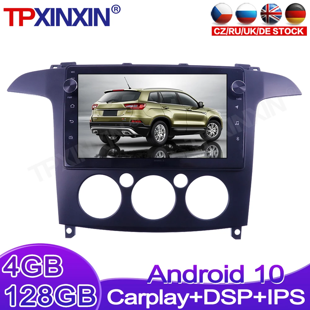 Android 10 4G + 128 ГБ Carplay для Ford S-Max 2006 2007 2008 автомобильный DVD мультимедийный стерео плеер головное устройство аудио радио GPS навигация
Android 10 4G + 128 ГБ Carplay для Ford S-Max 2006 2007 2008 автомобильный DVD мультимедийный стерео плеер головное устройство аудио радио GPS навигация
