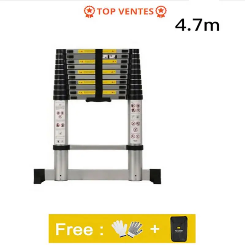 4.7M ladder retractable folding aluminum herringbone ladder step Telescopic Extension Multi Purpose telescopic Industrial HWC
4.7M ladder retractable folding aluminum herringbone ladder step Telescopic Extension Multi Purpose telescopic Industrial HWC