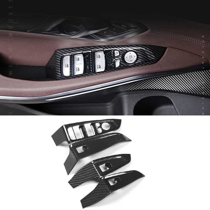 Inner Door Armrest Window Lift Button Panel Cover Trim ABS Carbon Look / Silver Chrome For BMW 3 Series G20 G28 Accessories
Inner Door Armrest Window Lift Button Panel Cover Trim ABS Carbon Look / Silver Chrome For BMW 3 Series G20 G28 Accessories