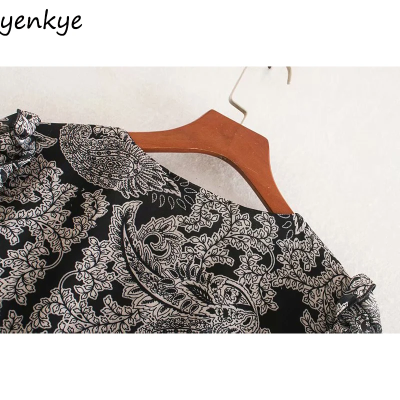 2020 Women Vintage Print Draped Ruffle Summer Dress Lady Long Sleeve V Neck Sashes A-line Summer Dress Short CCWM9569
2020 Women Vintage Print Draped Ruffle Summer Dress Lady Long Sleeve V Neck Sashes A-line Summer Dress Short CCWM9569