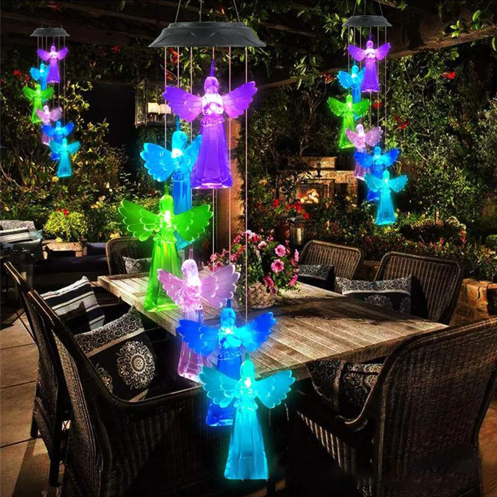 LED Solar Powered Angel Wind Chime Light Color Changing Garden Outdoor Waterproof Hanging Decorative Night Lamp Windchime Lights
LED Solar Powered Angel Wind Chime Light Color Changing Garden Outdoor Waterproof Hanging Decorative Night Lamp Windchime Lights