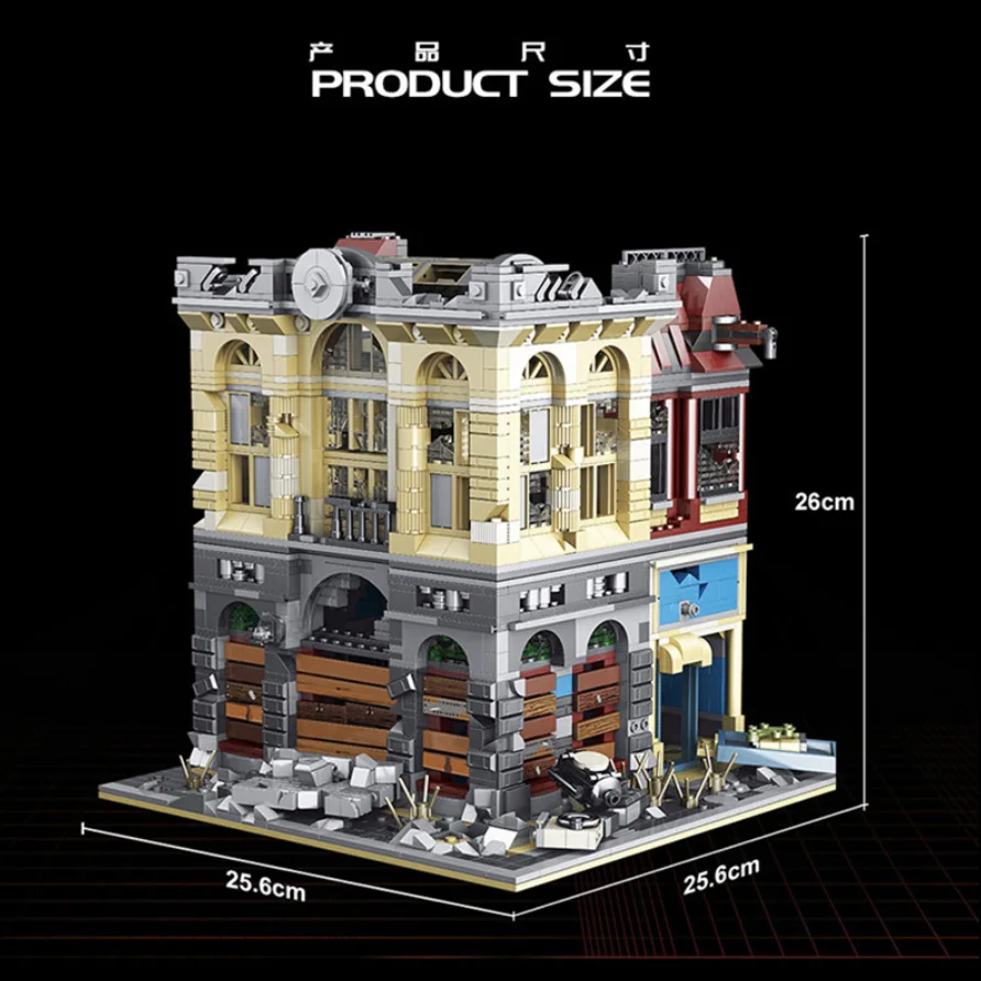 New Creator City The Ruin Police Station Set Cinema Restaurant Street View Building Blocks Model Bricks Toys For Children Gift
New Creator City The Ruin Police Station Set Cinema Restaurant Street View Building Blocks Model Bricks Toys For Children Gift