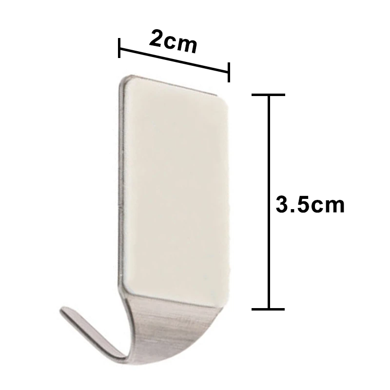 8Pcs Self Adhesive Hooks Stainless Steel 3M Adhesive Wall Hanger, Waterproof Kitchen Bathrooms Robe Hooks for Keys Towel Hats
8Pcs Self Adhesive Hooks Stainless Steel 3M Adhesive Wall Hanger, Waterproof Kitchen Bathrooms Robe Hooks for Keys Towel Hats