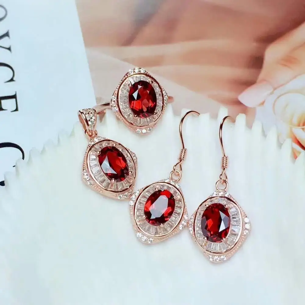 925 STERLING SILVER REAL NATURAL GARNET JEWELRY SETS RINGS PENDANTS EARRINGS SEND NECKLACE FINE NEW WOMEN GIFT MTZ0608298AGS
925 STERLING SILVER REAL NATURAL GARNET JEWELRY SETS RINGS PENDANTS EARRINGS SEND NECKLACE FINE NEW WOMEN GIFT MTZ0608298AGS