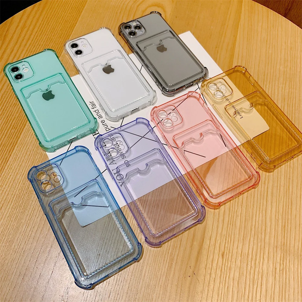 Phone Case For iPhone 13 13 12Mini 11Pro Max X XS XR 7 8 Plus SE 2 Soft TPU Wallet Cover Card Holder Shockproof Transparent Case
Phone Case For iPhone 13 13 12Mini 11Pro Max X XS XR 7 8 Plus SE 2 Soft TPU Wallet Cover Card Holder Shockproof Transparent Case