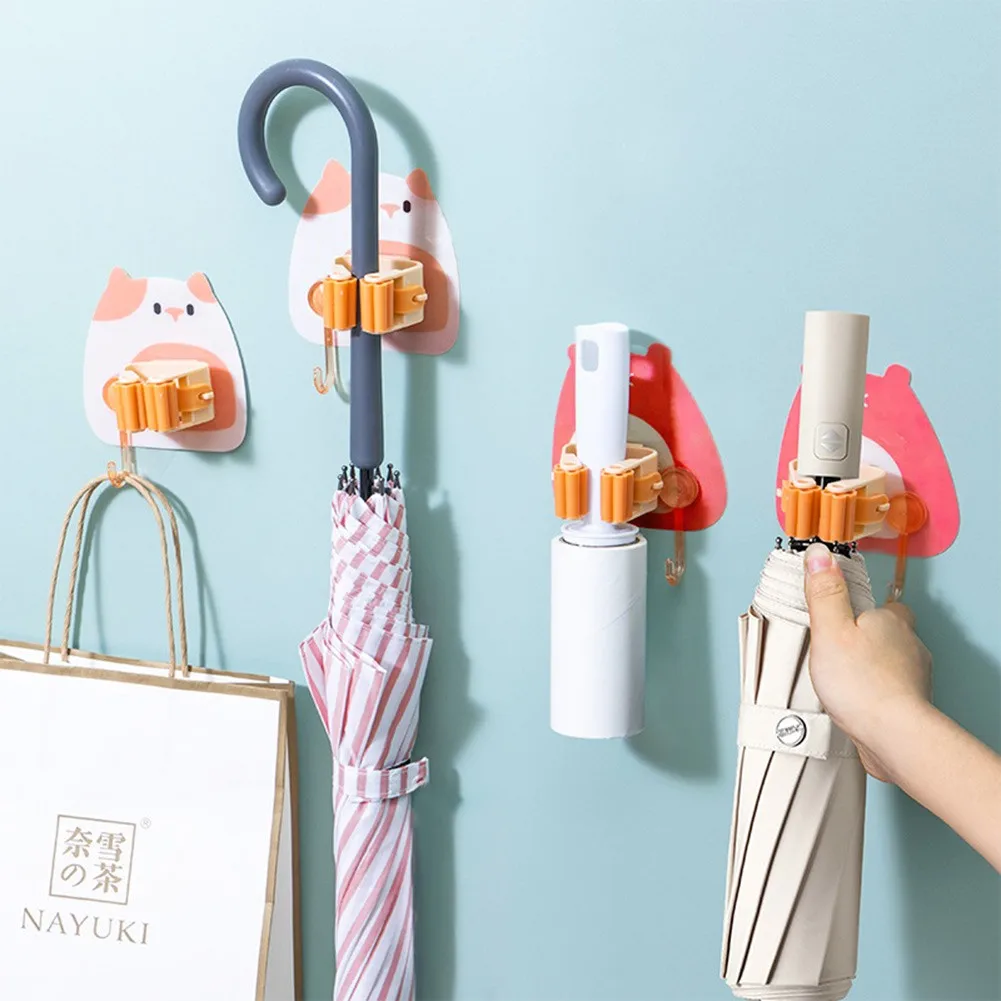 Self Adhesives Mop Holder Cute Cartoon Bathroom Wall Mounted Hooks Broom Hanger Spring Clip Rack Multi-Purpose Holder
Self Adhesives Mop Holder Cute Cartoon Bathroom Wall Mounted Hooks Broom Hanger Spring Clip Rack Multi-Purpose Holder