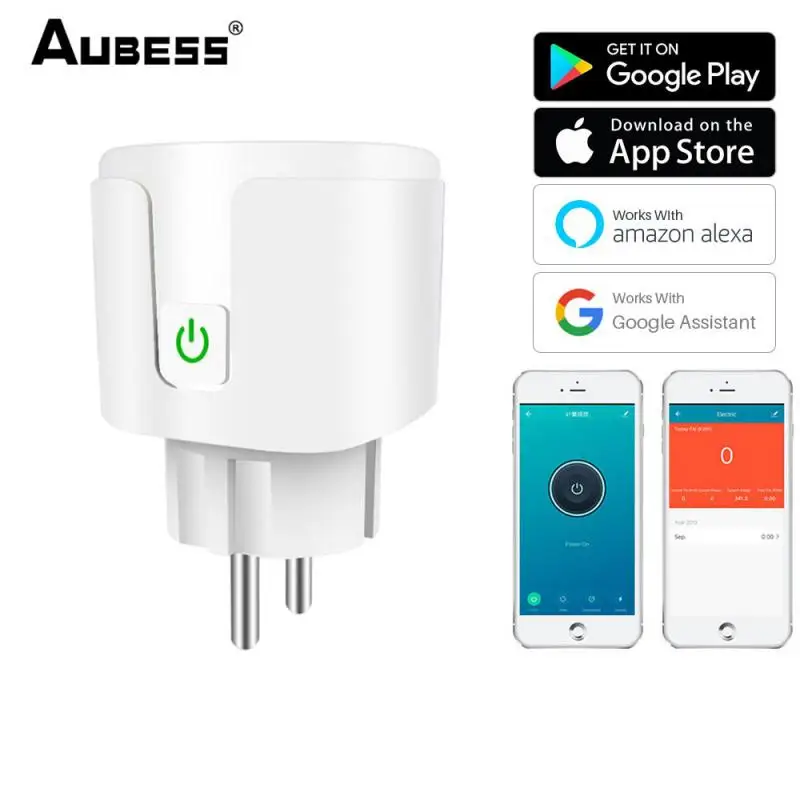 Smart Plug WiFi Socket EU 16A/10A Timing Function Tuya SmartLife APP Voice Control Works With Alexa Google Assistant Alice
Smart Plug WiFi Socket EU 16A/10A Timing Function Tuya SmartLife APP Voice Control Works With Alexa Google Assistant Alice