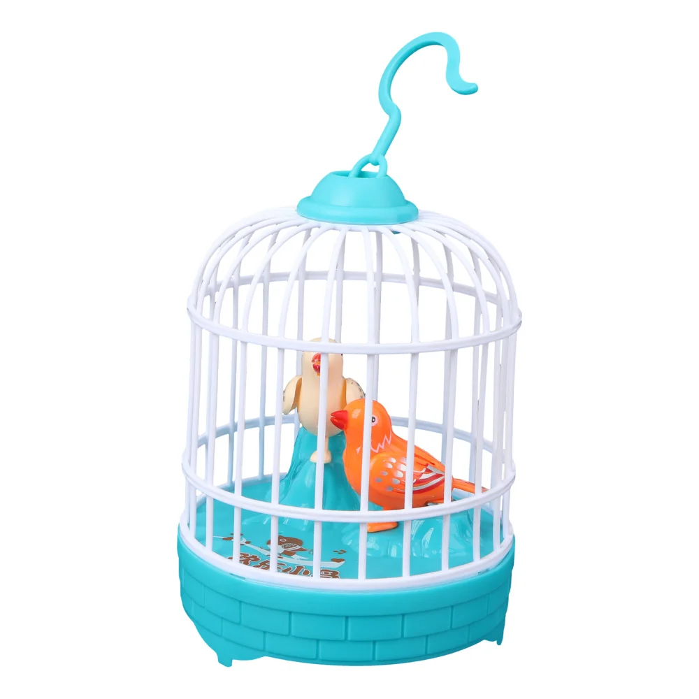 

1Pc Mini Voice-controlled Induction Plaything Simulation Small Birdcage