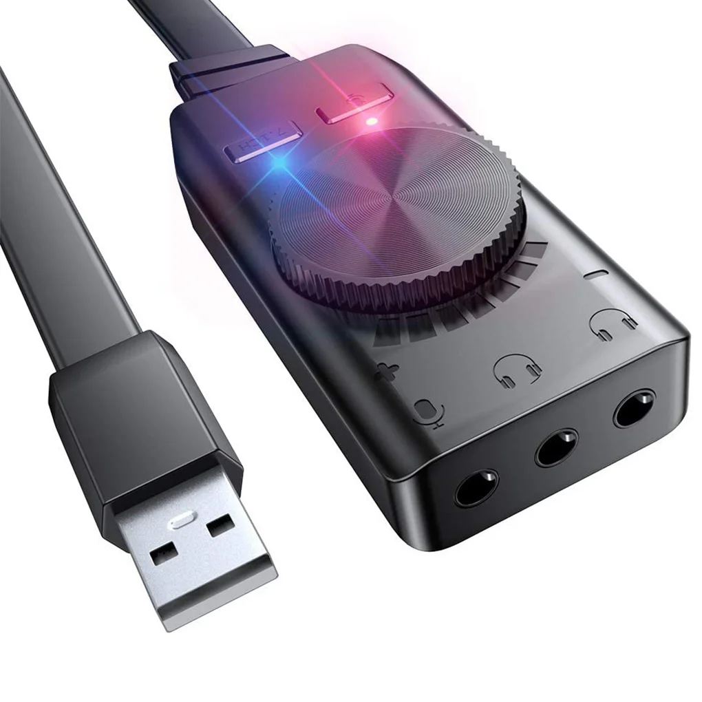 Virtual 7.1 Channel Sound Card GS3 Black Converter Adapter External USB Audio 3.5mm Headset Stereo For PC Notebook Desktop
Virtual 7.1 Channel Sound Card GS3 Black Converter Adapter External USB Audio 3.5mm Headset Stereo For PC Notebook Desktop