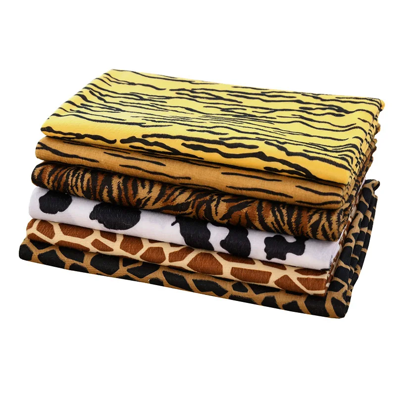Дешевая плюшевая ткань с тигровым принтом и леопардовым для самостоятельного