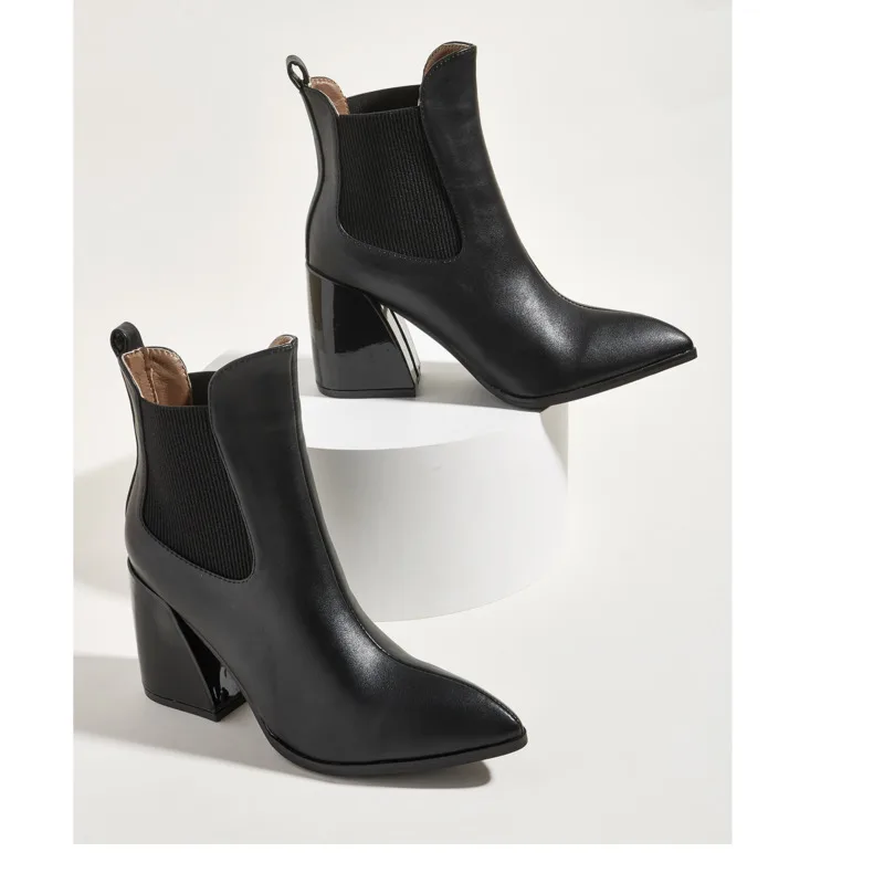 Women Shoes 2021 Autumn Winter Western High Heels Fashion Female Boots Pointed Toe Ladies Boot Warm Fur Leather Work Ankle Boots 
Women Shoes 2021 Autumn Winter Western High Heels Fashion Female Boots Pointed Toe Ladies Boot Warm Fur Leather Work Ankle Boots