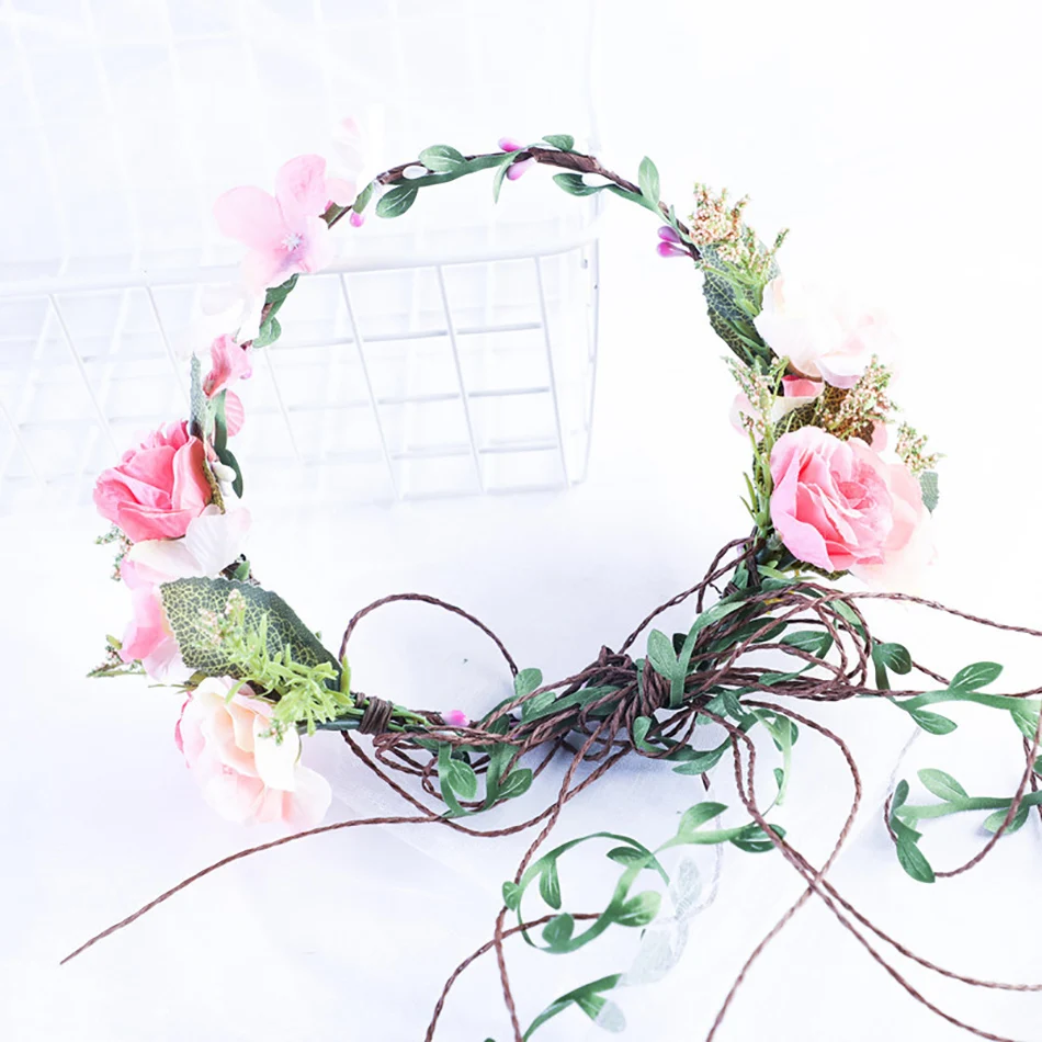 Unique Handmade Wedding Flower Headdress,Sweet Bride Floral Crown,Fashion Girls Beach Travel Hair Wreath,Wedding Accessories 
Unique Handmade Wedding Flower Headdress,Sweet Bride Floral Crown,Fashion Girls Beach Travel Hair Wreath,Wedding Accessories