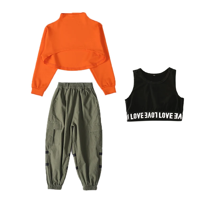 New Children Hip Hop Clothes Kids Girls Jazz Street Dance Costume Sweatshirt Pants Set Ballroom Dancewear Stage Outfits 110-180
New Children Hip Hop Clothes Kids Girls Jazz Street Dance Costume Sweatshirt Pants Set Ballroom Dancewear Stage Outfits 110-180