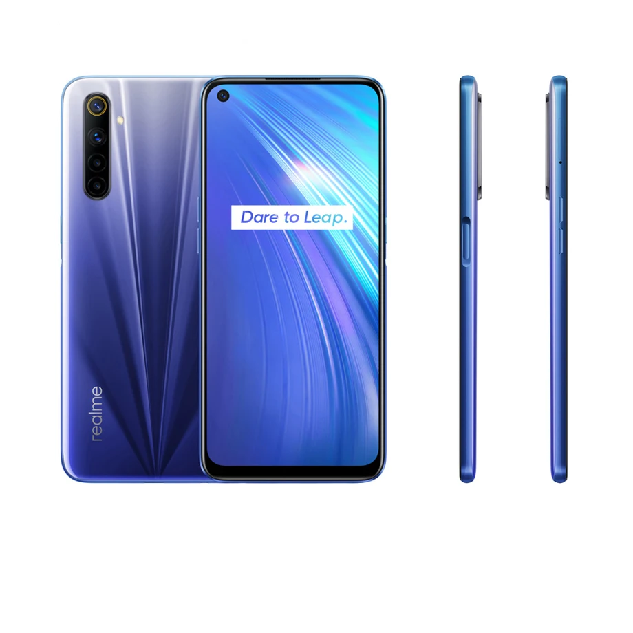 Смартфоны Realme 6 8 Гб 128 Helio G90T 30 Вт мгновенная зарядка 4300 мА/ч 64-мегапиксельная