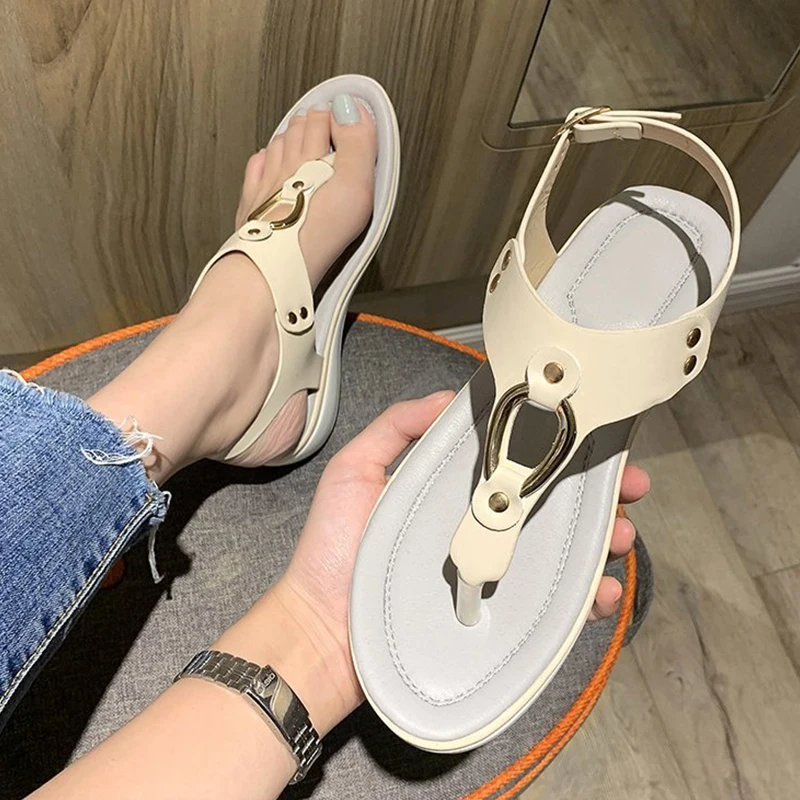 Wedge Sandals Women Solid Color Women's Flip-flops Beach Summer Buckle Strap Sandals Casual Soft Roman Wedge Shoes Ladies
Wedge Sandals Women Solid Color Women's Flip-flops Beach Summer Buckle Strap Sandals Casual Soft Roman Wedge Shoes Ladies