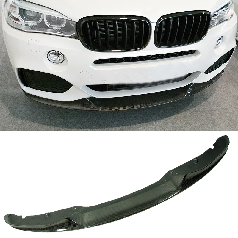 Стильный спойлер для переднего бампера из углеродного волокна BMW F15 X5 M Sport|bumper lip